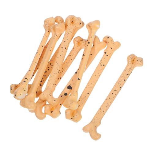 TOYANDONA 10 Teiliges Mini Halloween Skelettknochen aus Robustem Kunststoff Realistische Menschliche Schädelknochen Deko für DIY Basteln Party und Grusel Dekoration Vielseitig von TOYANDONA