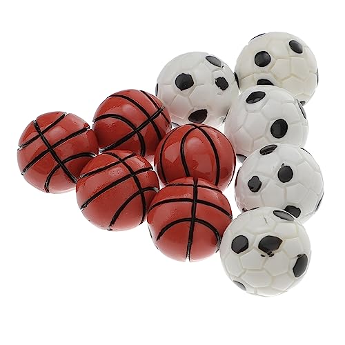 TOYANDONA 10-Teiliges Set Fußball-Basketball Basketballkorb Fußballtor Mini-Fußballspielzeug für hühner Mini-Dekorationsartikel kleines Hausmodell Harz TOYANDONA 10-Teiliges Set Fußball-Basketball Basketballkorb Fußballtor Mini-Fußballspielzeug für hühner Mini-Dekorationsartikel kleines Hausmodell Harz von TOYANDONA