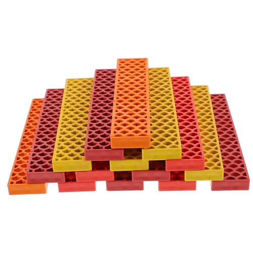 TOYANDONA 100 Stück Bausteine interaktives Building Blocks for Lernspielzeug für Vorschulkinder Blöcke für Kleinkinder von 2–4 Jahren Spielzeugblöcke aus Kunststoff Plastik von TOYANDONA