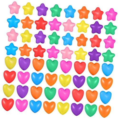 TOYANDONA 100 Stück Bunte Bälle Liebessterne Bällebadbälle Weiche Kunststoffbälle Babybecken Wasserspielzeug Herz Schwimmen Ozeanbälle Für Bällebad Spielzelt Geburtstagsfeier Pool TOYANDONA 100 Stück Bunte Bälle Liebessterne Bällebadbälle Weiche Kunststoffbälle Babybecken Wasserspielzeug Herz Schwimmen Ozeanbälle Für Bällebad Spielzelt Geburtstagsfeier Pool von TOYANDONA