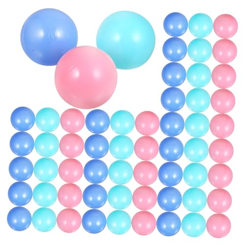 TOYANDONA 100 Stück Bunte PE Bälle für Leichte Runde Spielbälle für Schwimmbecken Indoor Outdoor Poolspielzeug für Jungen und Mädchen für Spielhaus und Geburtstag von TOYANDONA