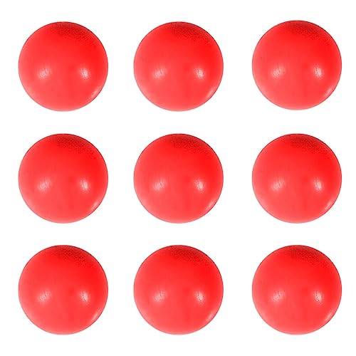 TOYANDONA Statistik Lernspielzeug 100 Stück Farbige Plastikbälle Tischtennisbälle 15 Mm Bingobälle Lotteriebälle Gewinnspielbälle Bingobälle Ohne Nummer Unterhaltungsball Rot von TOYANDONA