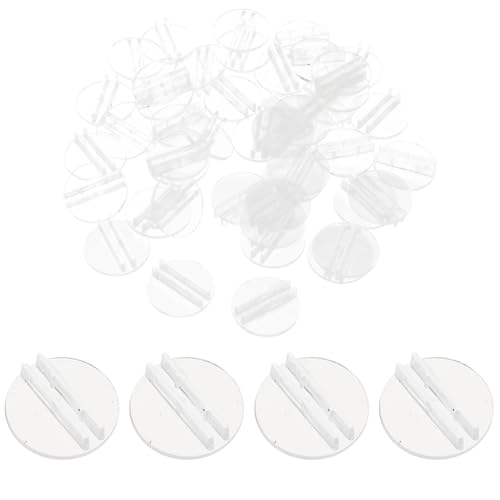 TOYANDONA 100 Stück Kartenhalter Kunststoff Transparent Tischkartenständer Spielkartenhalter Kompakt Stabil für Büro und Spiele Zubehör Organizer Karten Display von TOYANDONA