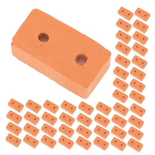 TOYANDONA 100 Stück Landschaftsprojekte Ziegel Winzige Mini Gartengebäude Miniatur Architektursimulationshaus Baumaterialien Für Landschaftsbausteine ​​Und Für Puppenhäuser Häuser Zum von TOYANDONA