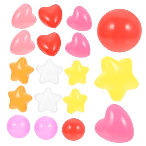TOYANDONA 100 Stück Meeresball für kinderspielzeug Pool Toys für Pool riesiger Strand formt Pitbälle Sternkugel aus Kunststoff Partei, die Ball spielt Plastik von TOYANDONA