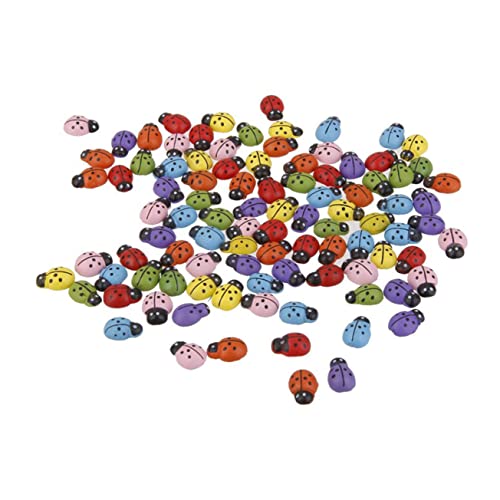 TOYANDONA Mini Marienkäfer Holzornamente Für Miniaturgärten Und Pflanzen Dekoration Gemischte Farben TOYANDONA Mini Marienkäfer Holzornamente Für Miniaturgärten Und Pflanzen Dekoration Gemischte Farben von TOYANDONA