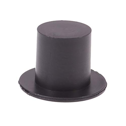 TOYANDONA 100 Stück Mini Schwarze Zylinder Hüte Kunststoff Miniatur für Kunsthandwerk Weihnachten Widmung DIY Lieferungen 23 * 16Mm von TOYANDONA