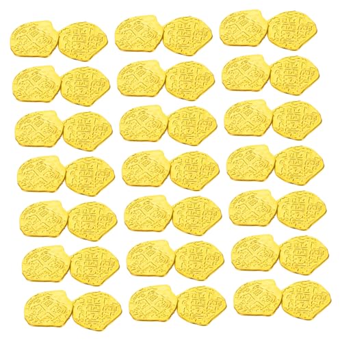 TOYANDONA 100 Stück Piratengoldmünzendekoration Piratenspielzeug Belohnungsmarken für Klassenzimmer gefälschte Dublonen Piratenmünzen -Token Klassenzimmerbelohnung Plastik Golden TOYANDONA 100 Stück Piratengoldmünzendekoration Piratenspielzeug Belohnungsmarken für Klassenzimmer gefälschte Dublonen Piratenmünzen -Token Klassenzimmerbelohnung Plastik Golden von TOYANDONA
