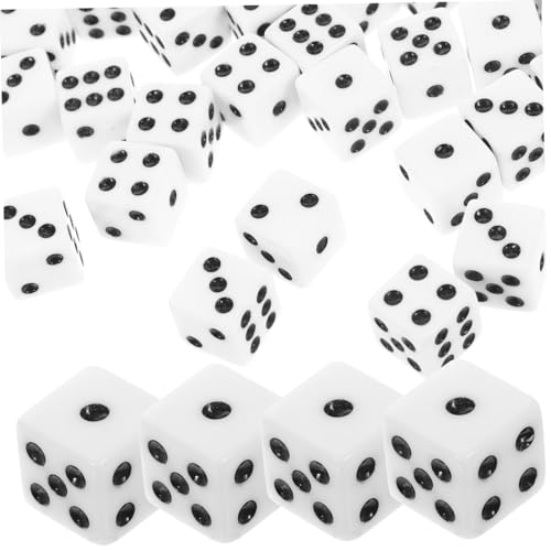 TOYANDONA 100 Stück Quadratische Eckwürfel Spielzeugwürfel Unterhaltungswürfel Mehrseitige Würfel Kleine Würfel Partywürfel Würfellayouts Würfel Für Spielbrett Spielwürfel von TOYANDONA