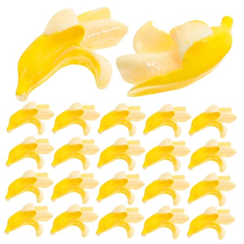 TOYANDONA 100 Stück Simulierte Bananendekoration Mini Frucht falsch künstliche gelbe Frucht realistische künstliche Bananen realistische lebensechte winzige Bananen Harz TOYANDONA 100 Stück Simulierte Bananendekoration Mini Frucht falsch künstliche gelbe Frucht realistische künstliche Bananen realistische lebensechte winzige Bananen Harz von TOYANDONA