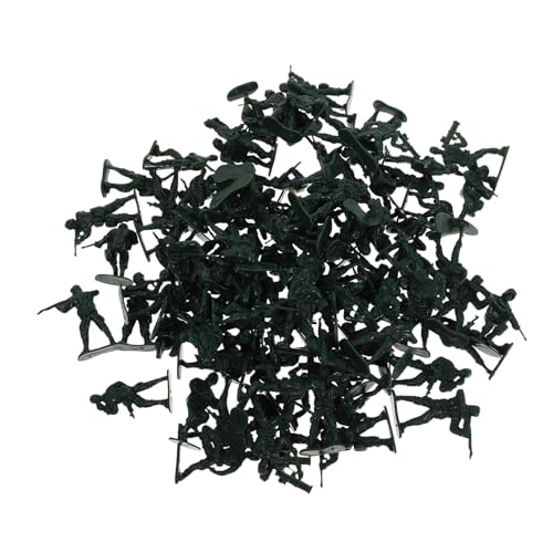 TOYANDONA 100 Stück Soldaten Figuren Spielzeugset Militärische Miniatur Soldaten Posen Realistische Plastikfiguren für Kreatives und Kriegszenen für Jungen von TOYANDONA