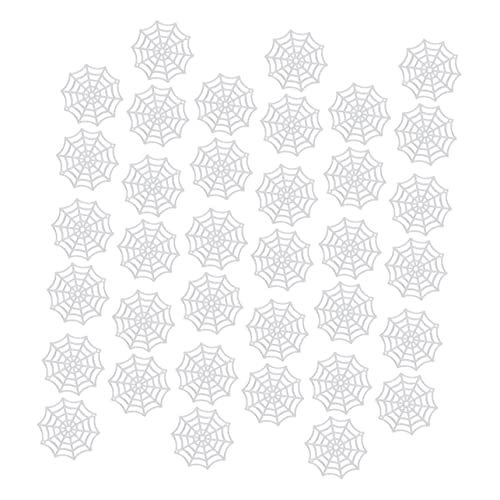 TOYANDONA 100 Stück Teiliges Halloween Spinnennetz aus Langlebigem Kunststoff Leuchtendes Spinnennetz Deko für Gruselige Halloween Party Draußen und Drinnen Realistische Cobweb Ornamente von TOYANDONA