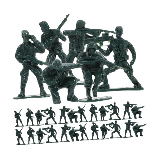 TOYANDONA 100 Stück Teiliges Miniature Militärfiguren aus Robustem Abs Große Soldatenmodelle für Sandtisch Dekoration für Realistische Kriegsszenarien von TOYANDONA