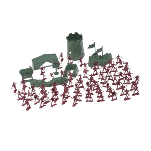 TOYANDONA 100 Stück Teiliges Soldaten Set aus Kunststoff Figuren für Partys und Kreative Spiele Fördert die Fantasie und Militärisches von TOYANDONA