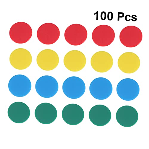 TOYANDONA 100 Stück Teiliges Spielchips Runde Bunte Acryl Spielmarken Zählchips für Bingo Mathe Lernen und Brettspiele Farbige Spielsteine für Kindergarten Schule Zuhause und Party TOYANDONA 100 Stück Teiliges Spielchips Runde Bunte Acryl Spielmarken Zählchips für Bingo Mathe Lernen und Brettspiele Farbige Spielsteine für Kindergarten Schule Zuhause und Party von TOYANDONA