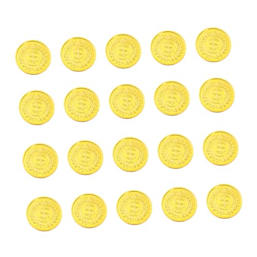 TOYANDONA 100 Stück mit Goldmünzen Toys spielsachen spielwaren laufstall Geldspielzeug spielzeuge Währung für Schatz Piraten-Goldmünzen- Golden TOYANDONA 100 Stück mit Goldmünzen Toys spielsachen spielwaren laufstall Geldspielzeug spielzeuge Währung für Schatz Piraten-Goldmünzen- Golden von TOYANDONA