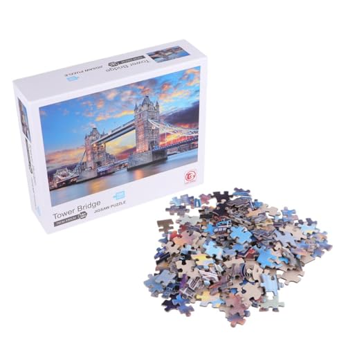 TOYANDONA 1000 Teiliges Frühpädagogisches Lernpuzzle Puzzles Für Erwachsene Stressabbau Kinderpuzzles Für Puzzles Für Erwachsene Brückenpuzzle Kinderpuzzle von TOYANDONA