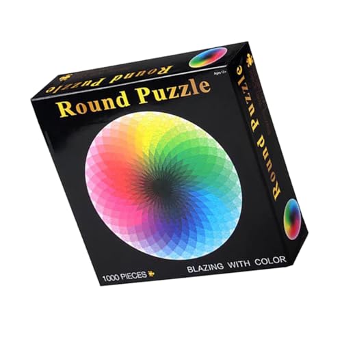 TOYANDONA 1000Stücke Teile Rundes Puzzle Farbige Jigsaw Puzzle für Erwachsene und Pädagogisches Lernspiel für Frühes Lernen und Spaß Beim Zusammenbauen TOYANDONA 1000Stücke Teile Rundes Puzzle Farbige Jigsaw Puzzle für Erwachsene und Pädagogisches Lernspiel für Frühes Lernen und Spaß Beim Zusammenbauen von TOYANDONA