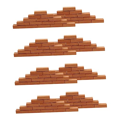 TOYANDONA 100St Mini-Bausteinmodell hühner kinderknallzeug Party Decoration Mikrolandschaft Zubehör Tag Solar- Weg Mikro-Landschaftsziegelspielzeug Kleiner Miniaturstein Ton Brown von TOYANDONA