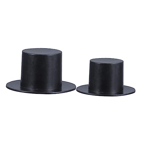 TOYANDONA 100St Mini-Hut- cute decor weihnachten weihnachstsgeschenk Mini-Weihnachtsmützen Mini-Zylinder für Bastelarbeiten Mini-Clown-Mütze Minihut zum Selbermachen Black von TOYANDONA