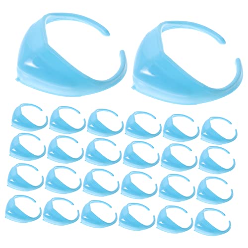 TOYANDONA 100St Puppenzubehör Ornamente zum Basteln Weiden Vlies Fälschung Kessel verkleidung für Puppe verkleiden Zubehör Minimasken zur Dekoration Plastik Sky-Blue TOYANDONA 100St Puppenzubehör Ornamente zum Basteln Weiden Vlies Fälschung Kessel verkleidung für Puppe verkleiden Zubehör Minimasken zur Dekoration Plastik Sky-Blue von TOYANDONA