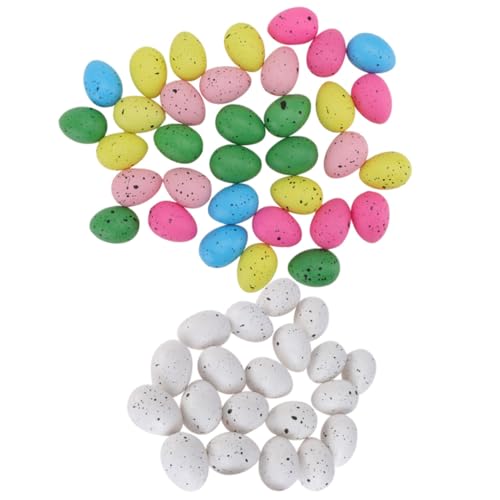 TOYANDONA 100St Simulations Vogel Eier Eier basteln Eierkorb künstliche Vogelnester kunststoffeier Easter Eggs dekoracje wielkanocne Ostern Requisiten osterparty Ei Plastik von TOYANDONA