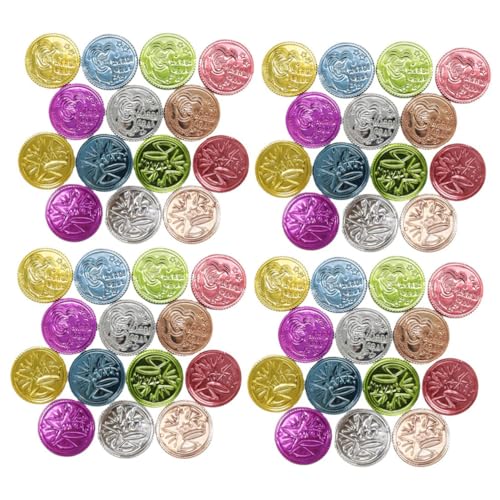 TOYANDONA 100St farbige Glücksmünzen Belohnungsgläser Belohnungsglas Accessoires Fasching spielgeld Karnevalsmünze Unterhaltungsmünzen Party-Münzspielzeug Spiel Bunte Münzen Plastik Colorful TOYANDONA 100St farbige Glücksmünzen Belohnungsgläser Belohnungsglas Accessoires Fasching spielgeld Karnevalsmünze Unterhaltungsmünzen Party-Münzspielzeug Spiel Bunte Münzen Plastik Colorful von TOYANDONA