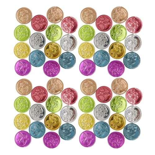 TOYANDONA Spielmünzen 100st Farbige Goldmünzen Falschgeld Schokoladenmünzen Spielgeld Münzalbum Schatz Partyspiel-münze Gefälschte Goldmünzen Goldmünzen Plastik Colorful TOYANDONA Spielmünzen 100st Farbige Goldmünzen Falschgeld Schokoladenmünzen Spielgeld Münzalbum Schatz Partyspiel-münze Gefälschte Goldmünzen Goldmünzen Plastik Colorful von TOYANDONA