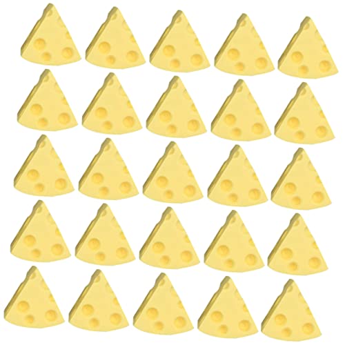 TOYANDONA Zubehör Für Kunstharzarbeiten – 100 Stück Mini-käse- Aus Kunstharz Perfekt Für Handyhüllen Bilderrahmen-Ornamente von TOYANDONA