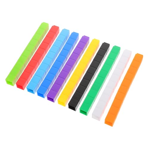 TOYANDONA 100st Mathe-berechnungswürfel Miniband Bildungsspielzeug Konstruktionsspielzeug Wiederholungsband Klebeband Blockspielzeug Pädagogische Bausteine Tragbares Band Mikroband Plastik von TOYANDONA