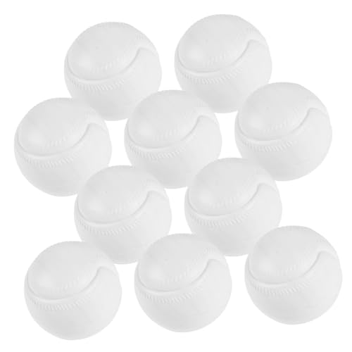 TOYANDONA Vielseitiger Kunststoff-sport-10er-pack Baseball-Spielzeug Outdoor-Baseball Für Kleinkinder von TOYANDONA