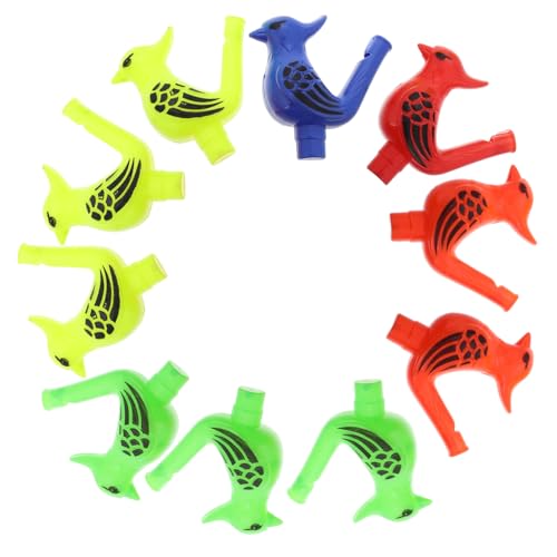 TOYANDONA 10St Kinderpfeife für draußen Geräuschspielzeug Kinderspielzeug er Set Kinderspielzeug aus Kunststoff Vogel Wassersänger Trillerpfeife Krähenpfeife Plastik von TOYANDONA
