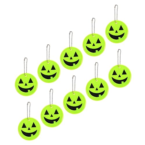 TOYANDONA 10St Kürbis-Monster-Anhänger Neon Reflektor-Tags wirbelt Dekorationen Fahrradreflektoren halloween dekoration halloween-dekoration Kürbis-Anhänger Halloween -Ornamente PVC Yellow TOYANDONA 10St Kürbis-Monster-Anhänger Neon Reflektor-Tags wirbelt Dekorationen Fahrradreflektoren halloween dekoration halloween-dekoration Kürbis-Anhänger Halloween -Ornamente PVC Yellow von TOYANDONA
