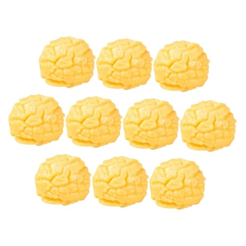TOYANDONA 10St Maiskernmodell Konfetti Miniatur-Puppenhaus-Bausatz Karamell künstlich schaufensterpuppe maneküre- Set Popcornmais Popcorn- DIY-Popcorn-Requisite PVC Golden von TOYANDONA