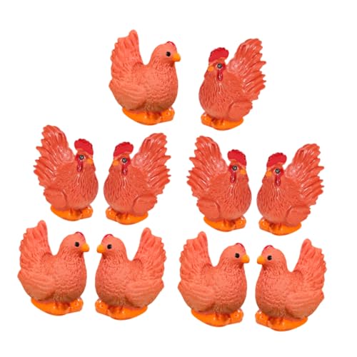 TOYANDONA Realistische Huhn Figurine Ornament Set Harz Henne Statue Miniatur Für Landschaft Decor TOYANDONA Realistische Huhn Figurine Ornament Set Harz Henne Statue Miniatur Für Landschaft Decor von TOYANDONA