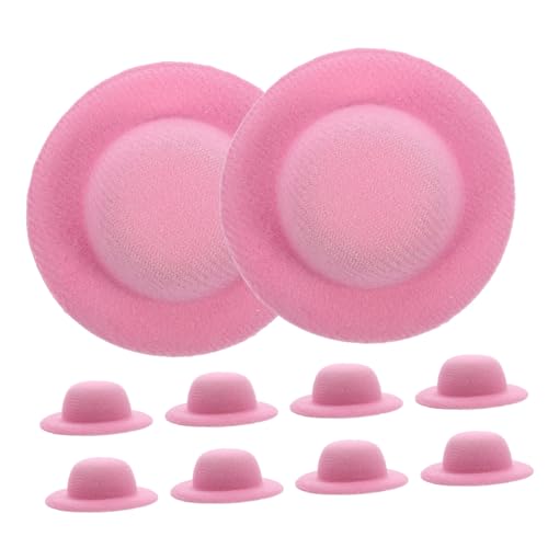 TOYANDONA 10St Mini-Strohhut Rosa Hut Miniatur Figuren Mini-Weihnachtsmütze Partyhüte für Kappe Mini-Haushut-Foto-Requisite Puppenhaushut Foto Requisite kreative Hutverzierung Flanell TOYANDONA 10St Mini-Strohhut Rosa Hut Miniatur Figuren Mini-Weihnachtsmütze Partyhüte für Kappe Mini-Haushut-Foto-Requisite Puppenhaushut Foto Requisite kreative Hutverzierung Flanell von TOYANDONA