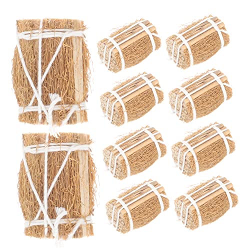 TOYANDONA 10St Miniballen Mini-Puppenstubensofa Hay-Modell Miniatur für kinderspielzeug Mini-Arbeitszimmer-Accessoires Stellen Sie Sich vor, zu Holz von TOYANDONA