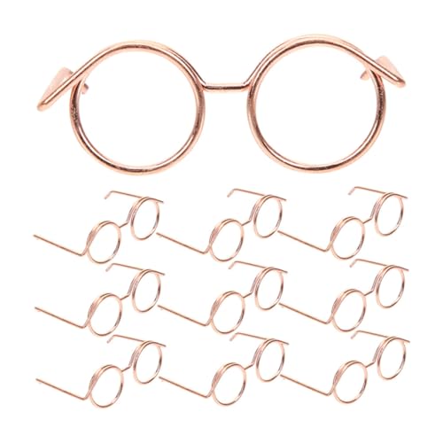 TOYANDONA 10St Puppenzubehör Puppen ferngläser Dollhouse Accessories kinderferngläser Puppen-Verkleidung Mini-Gläser zum Basteln Puppenbrille dekorative Glasdekore Metall TOYANDONA 10St Puppenzubehör Puppen ferngläser Dollhouse Accessories kinderferngläser Puppen-Verkleidung Mini-Gläser zum Basteln Puppenbrille dekorative Glasdekore Metall von TOYANDONA
