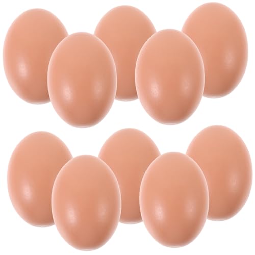 TOYANDONA 10St Simuliertes Ei-DIY-Kinderspielzeug gefälschte Hühnereier Spielzeugeier Party-Ei-Dekorationen für Toys Simulations-Eierdekorationen Holzspielzeug für Eier TOYANDONA 10St Simuliertes Ei-DIY-Kinderspielzeug gefälschte Hühnereier Spielzeugeier Party-Ei-Dekorationen für Toys Simulations-Eierdekorationen Holzspielzeug für Eier von TOYANDONA