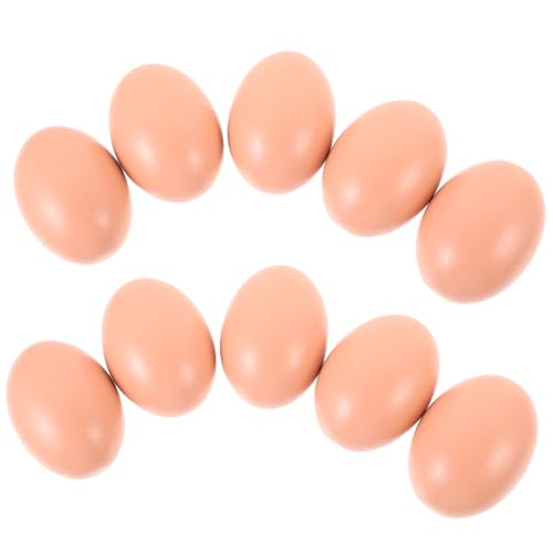 TOYANDONA 10St Simuliertes Ei-DIY-Kinderspielzeug künstliche Eier zum Dekorieren Huhn Spielzeugeier für Toys Simulations-Eierdekorationen gefälschte Hühnereier Holz TOYANDONA 10St Simuliertes Ei-DIY-Kinderspielzeug künstliche Eier zum Dekorieren Huhn Spielzeugeier für Toys Simulations-Eierdekorationen gefälschte Hühnereier Holz von TOYANDONA