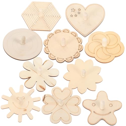 TOYANDONA 10St bastelset basteln für kindergeburtstags mitgebsel holzspielzeug holzspielsachen Kreiselspielzeug aus Holz Kreiselspielzeug für Holzkreisel hölzern TOYANDONA 10St bastelset basteln für kindergeburtstags mitgebsel holzspielzeug holzspielsachen Kreiselspielzeug aus Holz Kreiselspielzeug für Holzkreisel hölzern von TOYANDONA