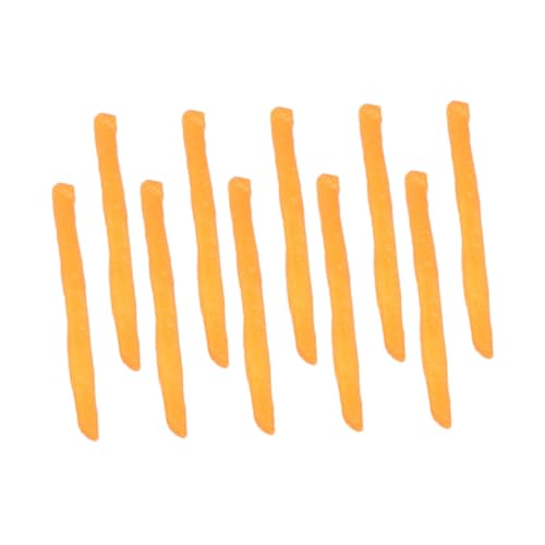 TOYANDONA Lebensechte Gefälschte Pommes Frites – 10 Stück Pommes-Frites-Spielzeug – PVC-Material – Ideal Für & Foto-Requisiten von TOYANDONA
