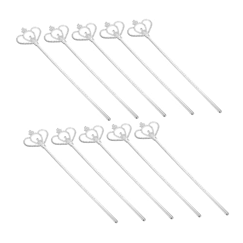 TOYANDONA 10St kleines Mädchen Zauberstab Kinderspielzeug Fee Massenspielzeug Zauberstäbe Lichterketten Fairy Wand Kinderkleider The Withe Princess Toy glitzernde Zauberstäbe Plastik von TOYANDONA