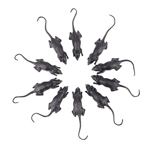 TOYANDONA 10Stücke Halloween Täuschungsmäuse aus Kunststoff Gruselige Spielzeuge für Streiche und Dekoration Realistisches Design Halloween Partys und Mitgebsel TOYANDONA 10Stücke Halloween Täuschungsmäuse aus Kunststoff Gruselige Spielzeuge für Streiche und Dekoration Realistisches Design Halloween Partys und Mitgebsel von TOYANDONA