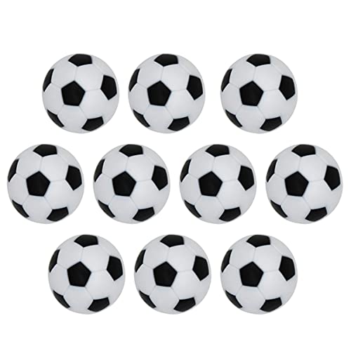TOYANDONA 10Stücke Harz Tischfußball Bälle Für Standard Tischfußballspiele Langlebig Für Spannende Spiele Handhaben von TOYANDONA