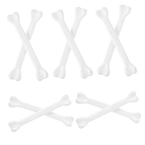 TOYANDONA 10Stücke Kunststoff Halloween Knochen Requisiten für DIY Schmuck Skelett Simulation Knochen für Kreative Partydekoration und Stimmungsvolle Halloween TOYANDONA 10Stücke Kunststoff Halloween Knochen Requisiten für DIY Schmuck Skelett Simulation Knochen für Kreative Partydekoration und Stimmungsvolle Halloween von TOYANDONA