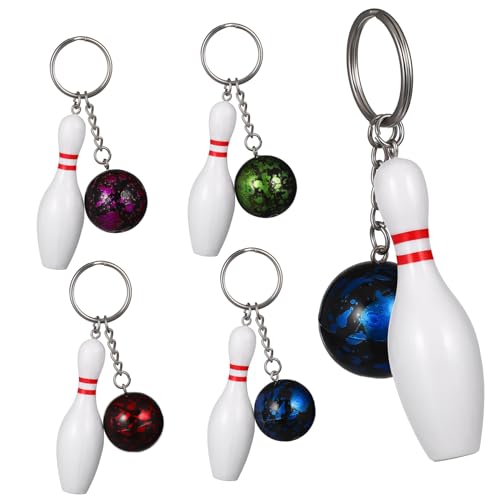 TOYANDONA 10Stücke Mini Bowling Schlüsselanhänger Sportthema Schlüsselhalter Zufälligen Farben Lustige Bowling Dekoration für Taschen und Schlüssel TOYANDONA 10Stücke Mini Bowling Schlüsselanhänger Sportthema Schlüsselhalter Zufälligen Farben Lustige Bowling Dekoration für Taschen und Schlüssel von TOYANDONA