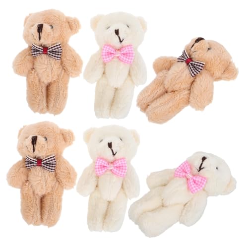 TOYANDONA 10Stücke Mini Plüschbärenpuppen Süße Schlüsselanhänger mit Krawatten Kuscheltiere für Bastelarbeiten Accessoires für Sicher und Langlebig TOYANDONA 10Stücke Mini Plüschbärenpuppen Süße Schlüsselanhänger mit Krawatten Kuscheltiere für Bastelarbeiten Accessoires für Sicher und Langlebig von TOYANDONA