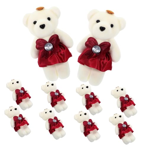 TOYANDONA 10Stücke Plüschbär Puppen für Hochzeitsstrauß Dekoration Süße Ausgestopfte für Valentinstag Geburtstage und Anlässe Kompaktes Design für Bett und Sofa TOYANDONA 10Stücke Plüschbär Puppen für Hochzeitsstrauß Dekoration Süße Ausgestopfte für Valentinstag Geburtstage und Anlässe Kompaktes Design für Bett und Sofa von TOYANDONA