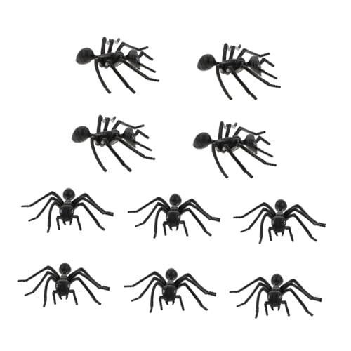 TOYANDONA 10 Stück Gefälschte Schwarze Ameisen Spielzeugfiguren Realistische Kleiner Kunststoff Ameisen für Streiche und Halloween Dekoration von TOYANDONA